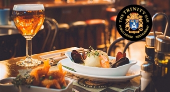 Visi ēdieni un dzērieni īru restorānā The Trinity Bar – 50%