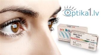 Kontaktlēcas veselam gadam! Bio Luc jaunākās paaudzes 6 mēnešu kontaktlēcas (2 pāri) no Optika1 - 50%