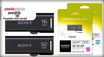 Zibenīgi un droši! SONY USB zibatmiņas kartes (16 vai 32 Gb) līdz -45% Bezmaksas piegāde visā Latvijā!