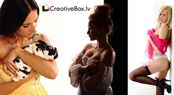 CreativeBox: fotosesija (1 h) profesionālā fotostudijā - 50%