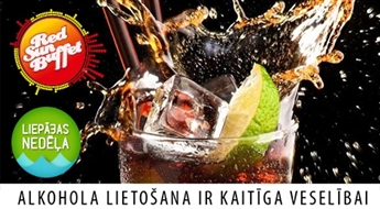 LIEPĀJAS NEDĒĻA: kokteiļbārs Red Sun Buffet Liepājā piedāvā: 2 Cuba Libre kokteiļi -50%