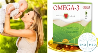 EkoMed: uztura bagātinātājs Omega-3 (60 kapsulu iepakojums) sirds asinsvadu veselībai – 57%