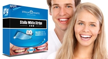 Par līdz pat 8 toņiem baltāki zobi nedēļas laikā! Emaljai nekaitīgās zobu balināšanas plāksnītes Stella White Strips – 58%