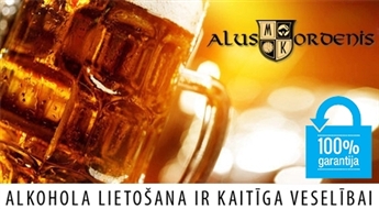 Nebijis piedāvājums: izcils garšas lidojums ar speciālo, izlejamo Alus Ordeņa alu (10 kausi) -50%