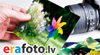 erafoto.lv digitālo fotogrāfiju izdruka: 49 (10x15 cm), 35 (15x21 cm) vai 10 (20x30 cm) - 51%
