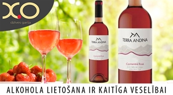 X.O: Čīles rozā vīns Terra Andina Carmenere Rose - 67%