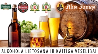 1 litrs garda, smaržīga un dabīga izlejamā čehu alus no veikala "ALUS KUNGS" (5 šķirnes) līdz - 60%