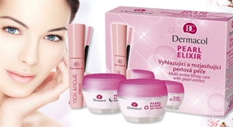Dermacol kosmētikas komplekts: Pearl Elixir dienas krēms + Pearl Elixir nakts krēms  - 67% Dāvanā  - Mon Amour skropstu tuša!