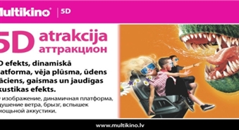 MULTIKINO: biļete uz JEBKURU 5D filmu – 50%