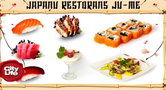 Japāņu restorāna JU-ME jaunā ēdienkarte -50%