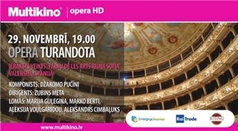 MULTIKINO: Džakomo Pučīni operas „Turandota” ieraksts no izrādes Valensijā, Spānijā - 50%
