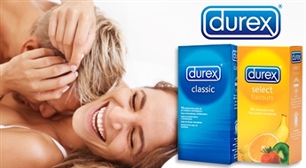Drošībai un patiesai baudai! Klasiskie vai aromatizētie Durex prezervatīvi (24-96 gab.) līdz pat – 46%