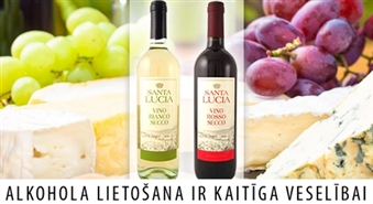 Radīts Latvijas vīna baudītājiem - itāļu baltvīns vai sarkanvīns Santa Lucia – 50%