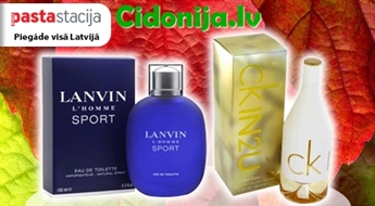 Aromāts Viņam un Viņai: Lanvin L'Homme Sport vai Calvin Klein CK In2U no Cidonija.lv līdz - 46%