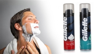 Skūšanās putas GILLETTE Sensitive Skin (200ml) vai GILLETTE Regular Skin (200ml) - 42%