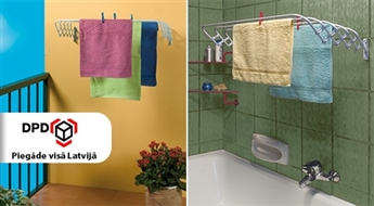 Ērts un kompakts sienas veļas žāvētājs - 50%