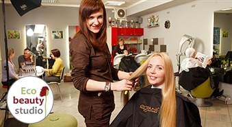 ECO BEAUTY STUDIO: matu griezums + veidošana VĪRIEŠIEM un SIEVIETĒM līdz -55%