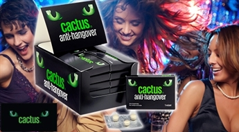Lai vētrainas brīvdienas netraucē uzsākt jauno darba nedēļu! Unikālais Cactus anti-hangover paģiru novēršanas līdzeklis (5-20 iepakojumi) – 50%