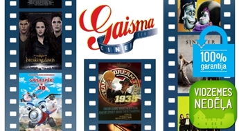 VIDZEMES NEDĒĻA: Valmieras kinoteātra GAISMA repertuāra filmas (arī 3 D) - 58%