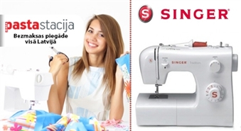 Radošiem brīžiem un oriģinālai garderobei! Singer šujmašīna -41%  Bezmaksas piegāde visā Latvijā!