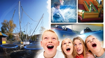 Lunaparks: akvadroms, ūdensbumbas, piepūšamās atrakcijas un batuts ar gumijām - 50%