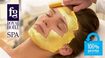 FG ROYAL HOTEL SPA salons: ekskluzīvā Kleopatras zelta maska + limfodrenāžas masāža sejai + ādas mitrināšana - 79%