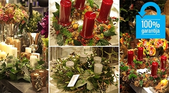 Pagatavo Adventes vainagu pats! Seminārs ‘’Katram savs Adventes vainags" salonā SHISHI Home of Beauty - 50%