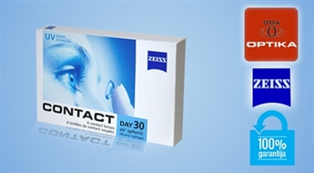 Izcilam acu komfortam! TRĪS pāri kvalitatīvo Carl Zeiss kontaktlēcu no ODA OPTIKA - 60%