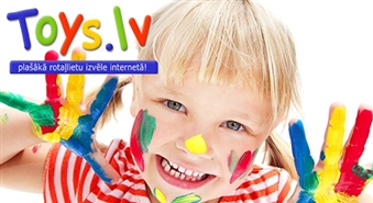 Viss bērna smaidam! Dāvanu karte Latvijas lielākajā rotaļlietu interneta veikalā Toys.lv Ls 30 vērtībā -40%