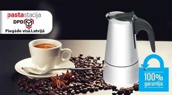Baudi izsmalcinātu kafiju: nerūsējoša tērauda ESPRESSO Kaiserhoff kafijas kanna -50%