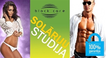 Neierobežots sauļošanās seanss solāriju studijā Black Care - 50%