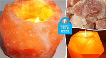 Dabas enerģija Tavam komfortam un veselībai! Himalaju kalnu sāls svečturis – 50%