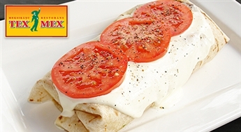 Restorāns TEX-MEX: Burrito El Paso ar vistas fileju - 50%