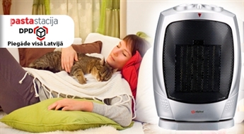 Šveices kvalitāte! ALPINA sildītājs-ventilators omulīgi siltam mājoklim - 50%