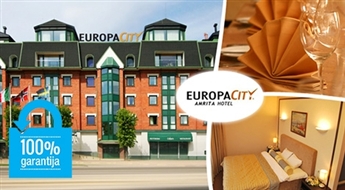 Romantiska atpūta diviem 4* viesnīcā Europa City Amrita Liepājā: nakšņošana + brokastis līdz - 64%