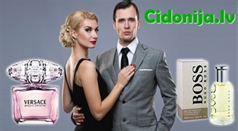 Izsmalcināti aromāti VIŅAI un VIŅAM! Versace Bright Crystal 90ml EDT vai Hugo Boss No.6 100ml EDT no Cidonija.lv līdz – 30%