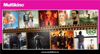 MULTIKINO: biļete uz jebkuru filmu (arī 3D) jebkurā laikā no 16. līdz 19.augustam – 50%