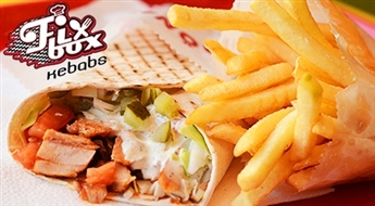 Gards piedāvājums no Fix Box Kebabs! Lielais Dienišķais kebabs + frī kartupeļi - 50%
