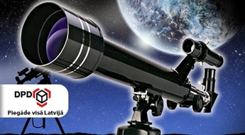 Atklāj debesu dzīļu noslēpumus! Jaudīgs teleskops – 50%