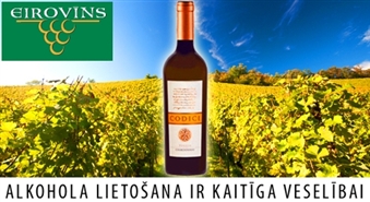 Eirovīns: baltvīns CODICI Chardonnay Puglia no saulainās Dienviditālijas - 57%