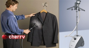 Ērta un viegla gludināšana jebkuram audumam! Clatronic vertikālais tvaika gludeklis -50%