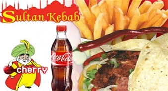 Sultan Kebab: большой, СОЧНЫЙ и ВКУСНЫЙ кебаб с курицей или говядиной + маленький картофель фри -50%