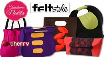 Ražots Latvijā! Feltstyle: unikāla dizaina soma no filca -40%