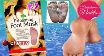 Purederm маска-пилинг фруктовой кислоты(носочки) для стоп или салфетки для снятия жирного блеска лица-50%