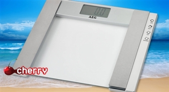 Лишние килограммы под контролем! Мультифункциональные напольные весы AEG -45%