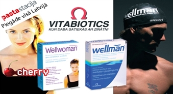 EkoMed: мультивитамины Wellman или Wellwoman для энергии, жизненной силы и здоровья -52%