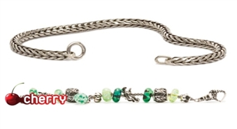 Серебряный браслет с застежкой + 3 жемчужины Trollbeads  -52%