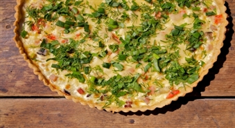 Sāļā vai saldā tarte baudīšanai uz vietas vai līdznešanai -60%