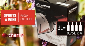 Spāņu sarkanvīns Agramont Crianza 2008 (3 l) -56%