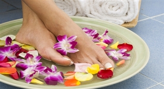 Relaksējošs SPA pedikīrs + Gelish pārklājums -50%